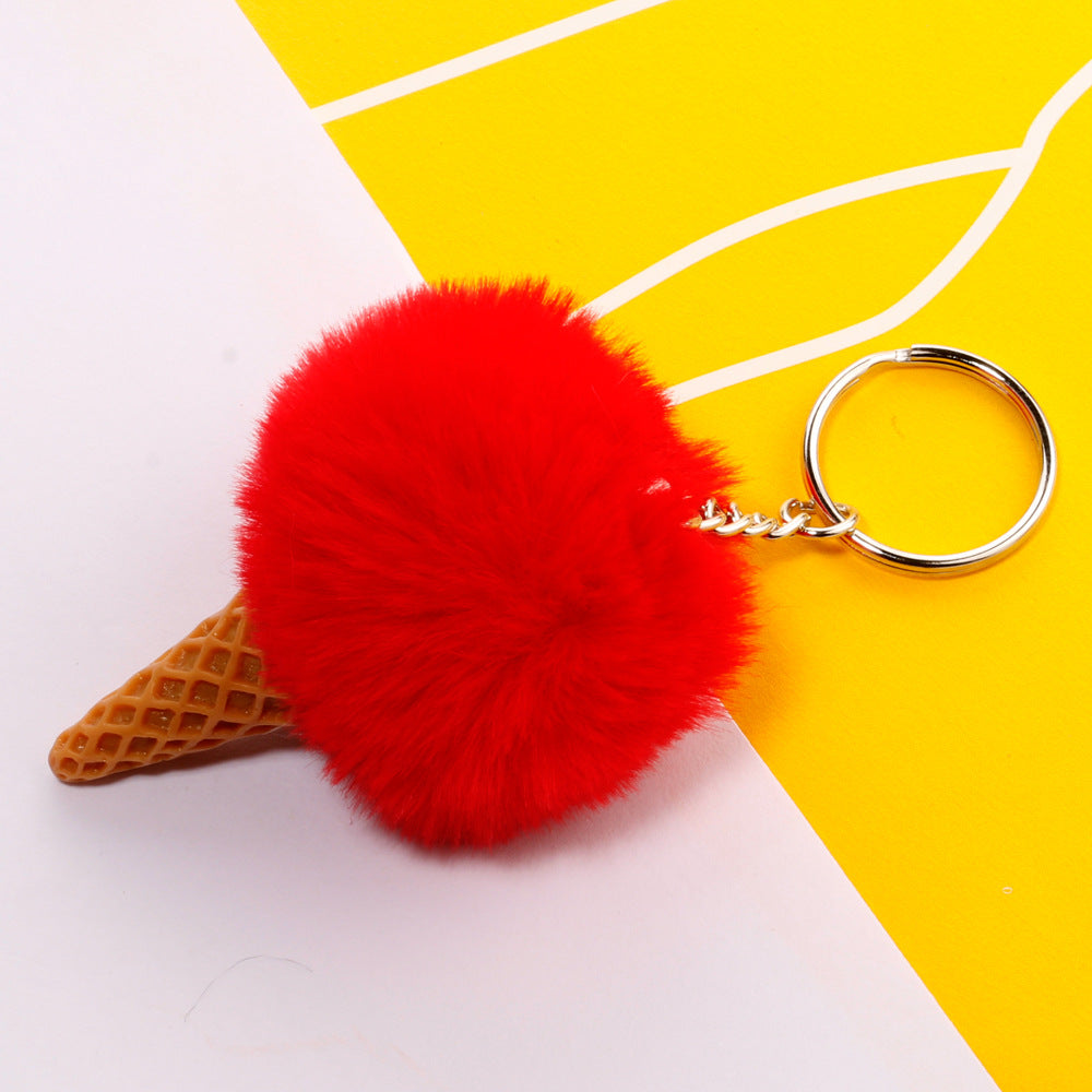 Wholesale Ice Cream Plush Keychain